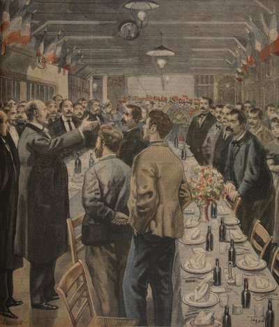 Dinners for the Workers of the Exposition Universelle, 1900, Illustration from 